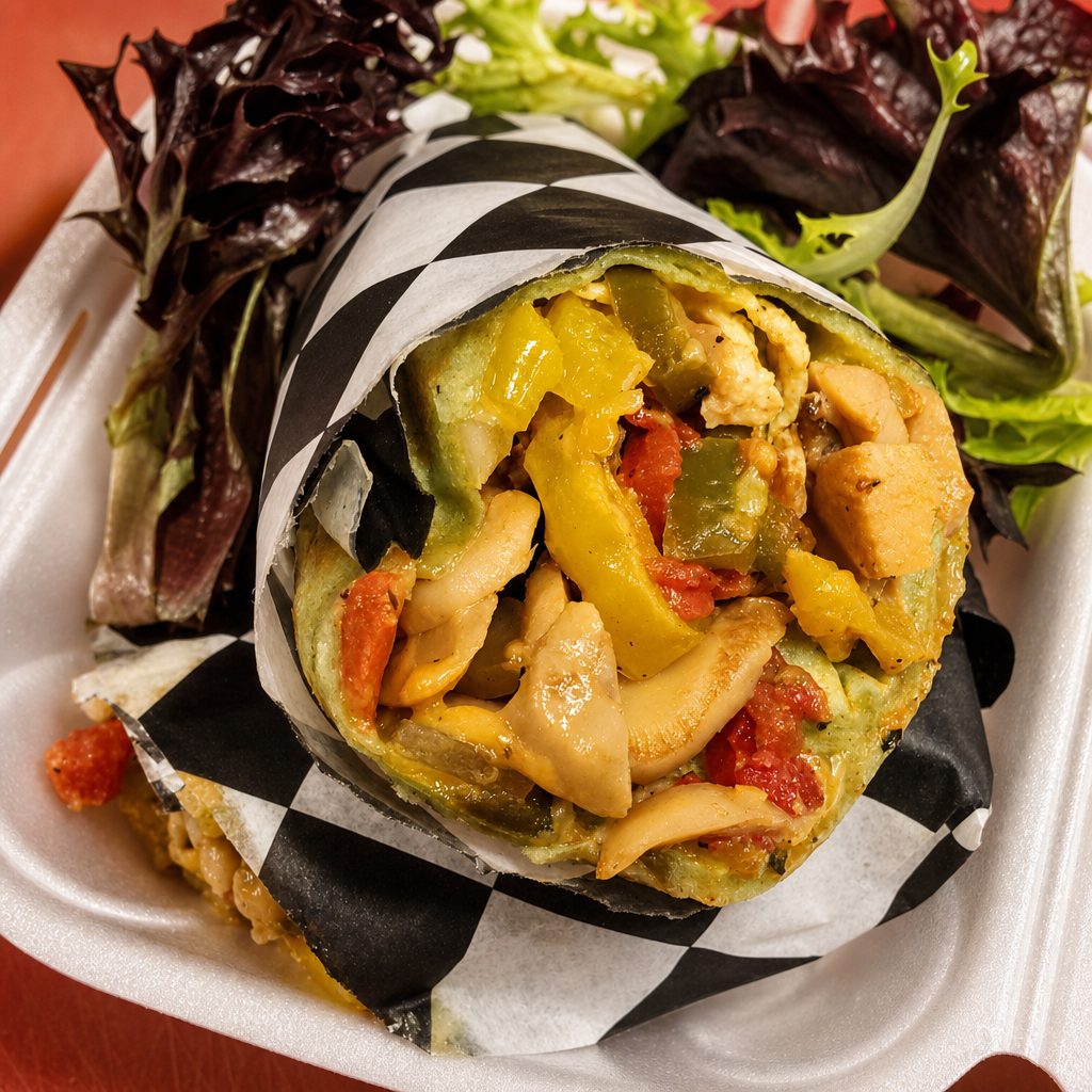 Joyce's Veggie Burrito.