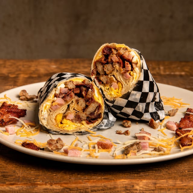 Gailene's Meat Lovin Burrito.