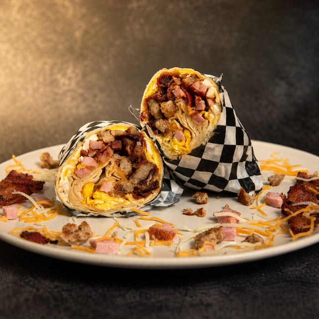 Gailene's Meat Lovin Burrito (Turkey).