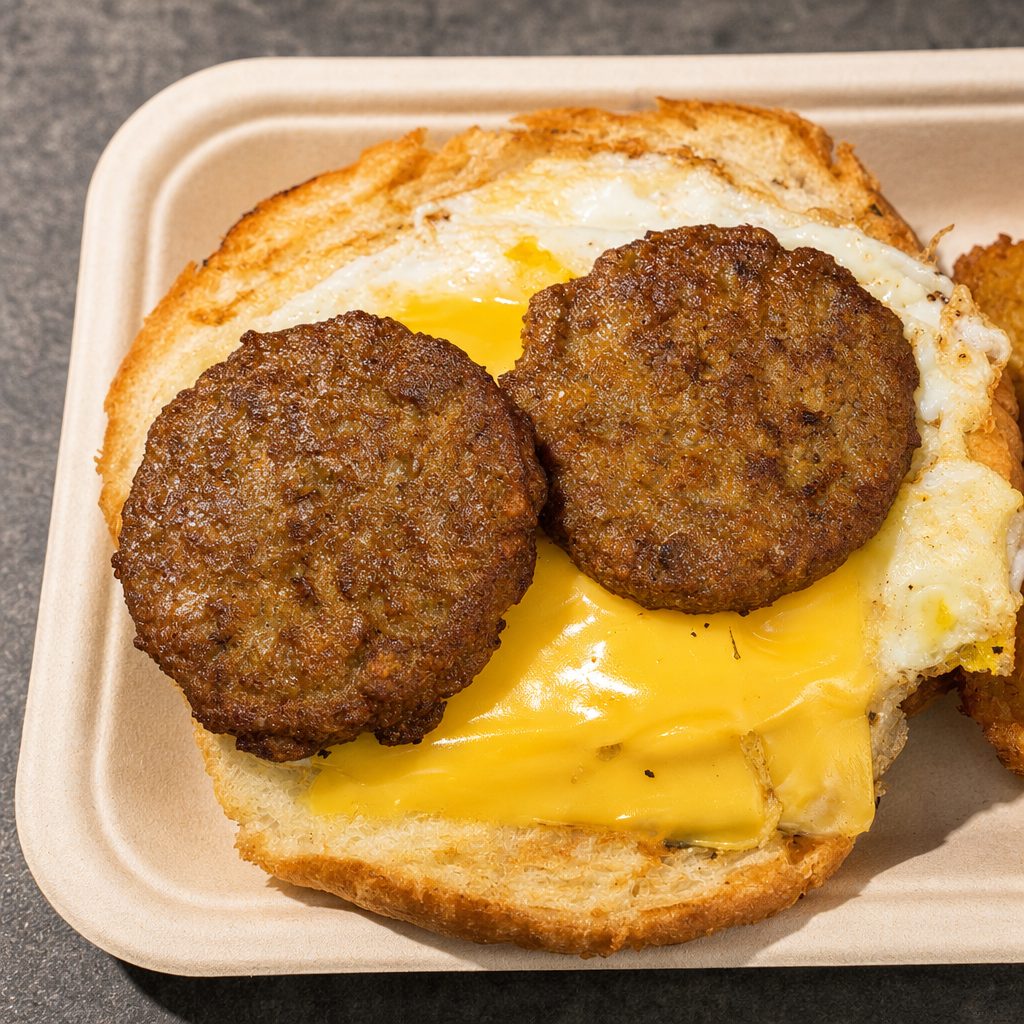 Sausage, Egg, Cheese Croissant.