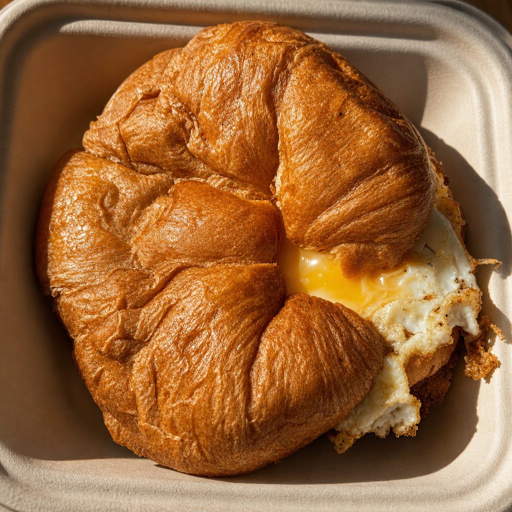 Steak Egg & Cheese Croissant.